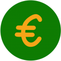 Rondje en euro